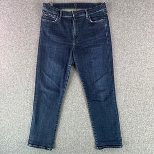 Citizens of Humanity Jeans Womens 31 Cara Dark Blue High Rise Cigarette Ankle